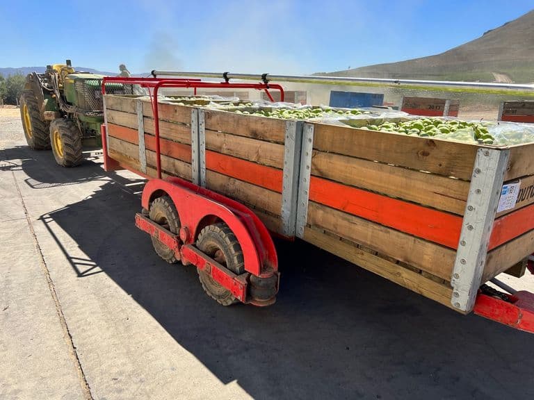 Bin on the Ground trailer fitted with ASR